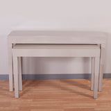 Glossy Taupe Nesting Console Table Set