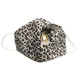 Happy Hour Reusable Face Mask in Cheetah Charcoal