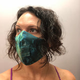 Happy Hour Reusable Face Mask in Tie Dye Indigo